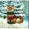 Winterscape II-Fox by Kelsey Wilson 12" x 12" Canvas Wall Art